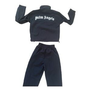 Palm Angels Black Jacket and Pants Set